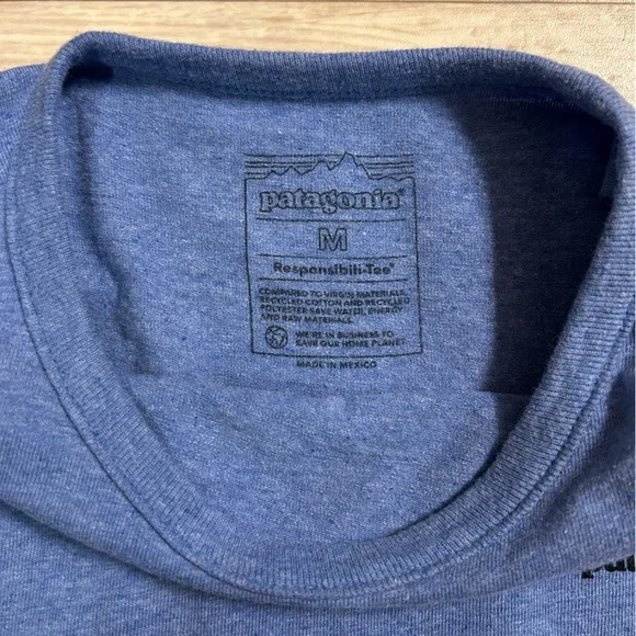 Patagonia Heather Blue Crew Neck Shirt - Picture 4 of 7